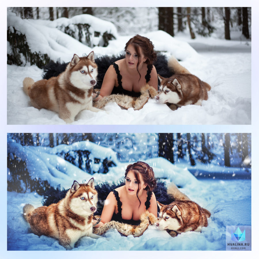 Профессиональная обработка, ретушь фото до и после